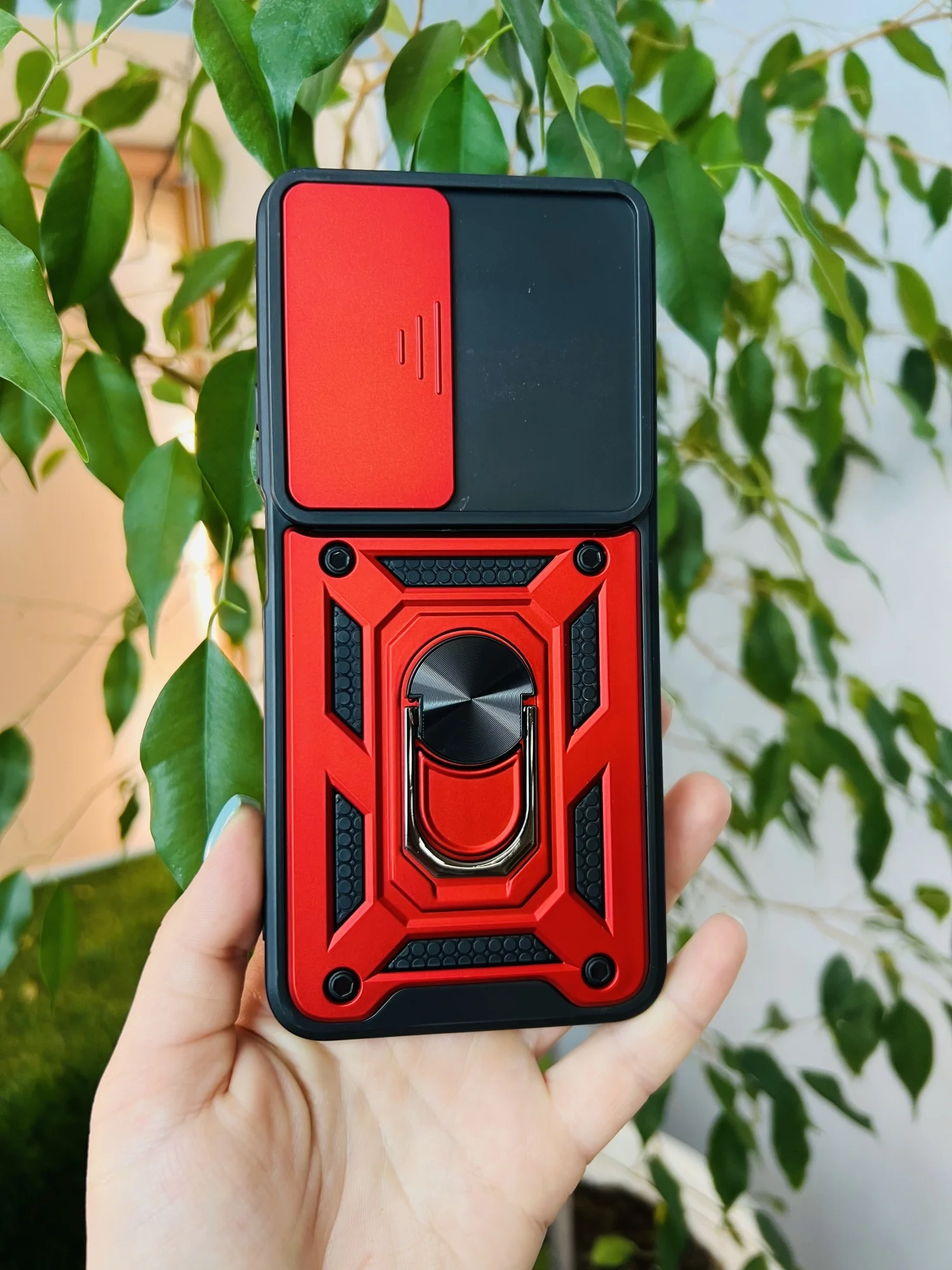 Красный чехол противоударный armors для Honor X7B / Хонор Х7В с защитой камеры