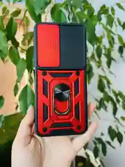 Красный чехол противоударный armors для Honor X7B / Хонор Х7В с защитой камеры