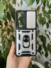 Серебряный чехол противоударный armors для Honor X7B / Хонор Х7В с защитой камеры