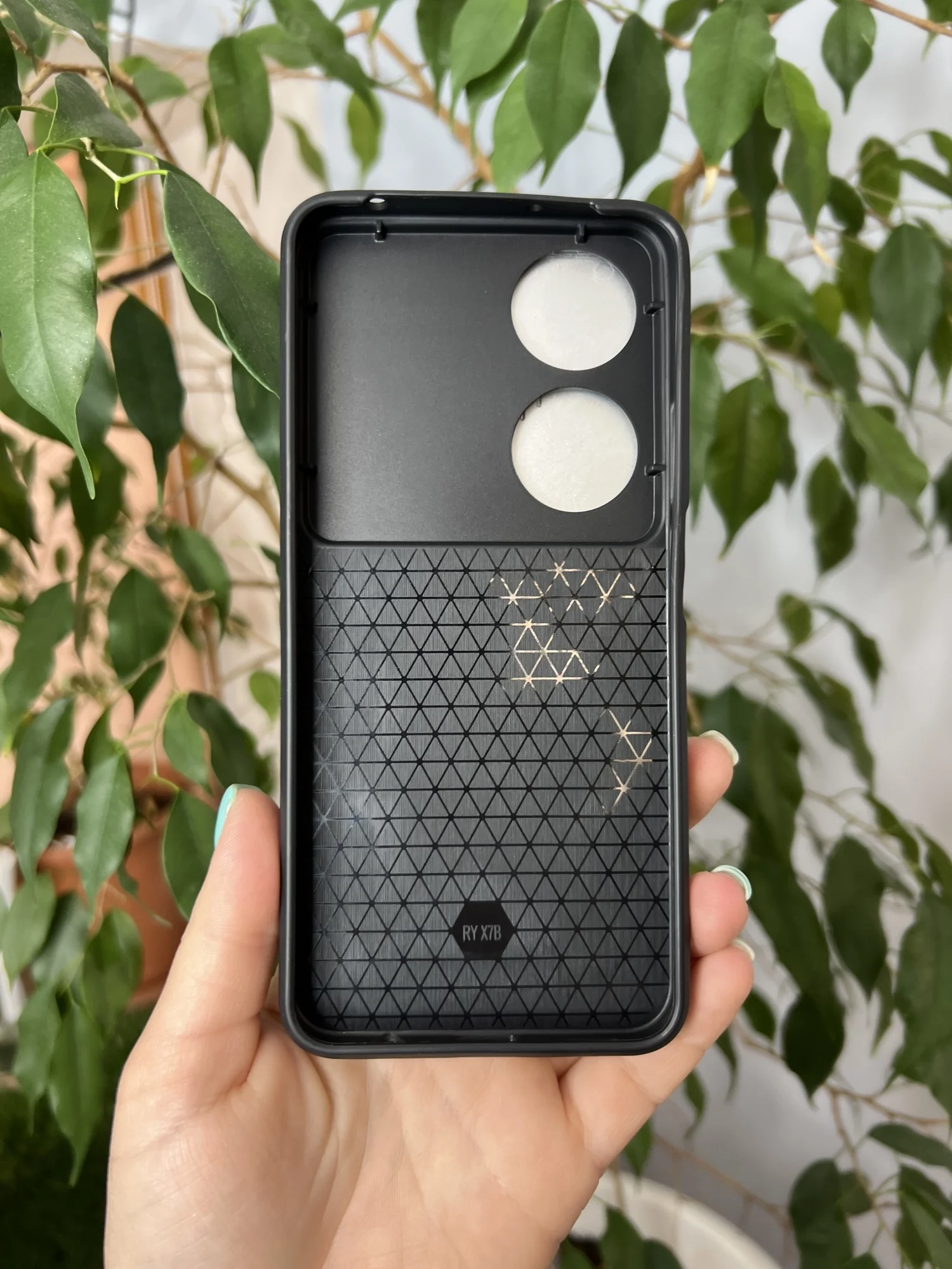 Серебряный чехол противоударный armors для Honor X7B / Хонор Х7В с защитой камеры