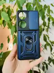 Темно-синий чехол противоударный armors для Honor X7B / Хонор Х7В с защитой камеры