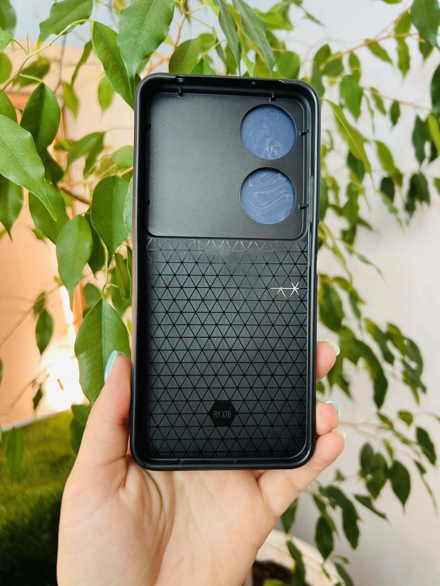 Темно-синий чехол противоударный armors для Honor X7B / Хонор Х7В с защитой камеры