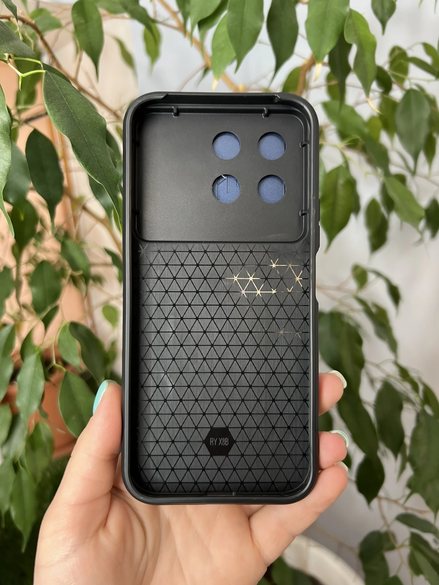 Темно-синий чехол противоударный armors для Honor X8B / Хонор Х8В с защитой камеры