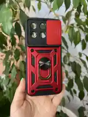 Красный чехол противоударный armors для Honor X8B / Хонор Х8В с защитой камеры