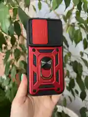 Красный чехол противоударный armors для Honor X8B / Хонор Х8В с защитой камеры