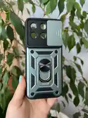 Зеленый чехол противоударный armors для Honor X8B / Хонор Х8В с защитой камеры