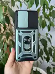 Зеленый чехол противоударный armors для Honor X8B / Хонор Х8В с защитой камеры