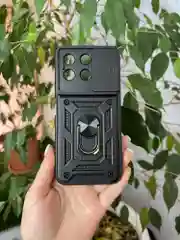 Черный чехол противоударный armors для Honor X8B / Хонор Х8В с защитой камеры