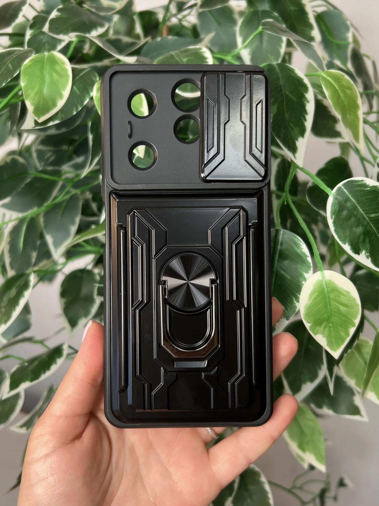 Темно-синий чехол противоударный для Infinix Hot 40 и 40 Pro/Инфиникс Хот 40 и 40 Про с защитой камеры