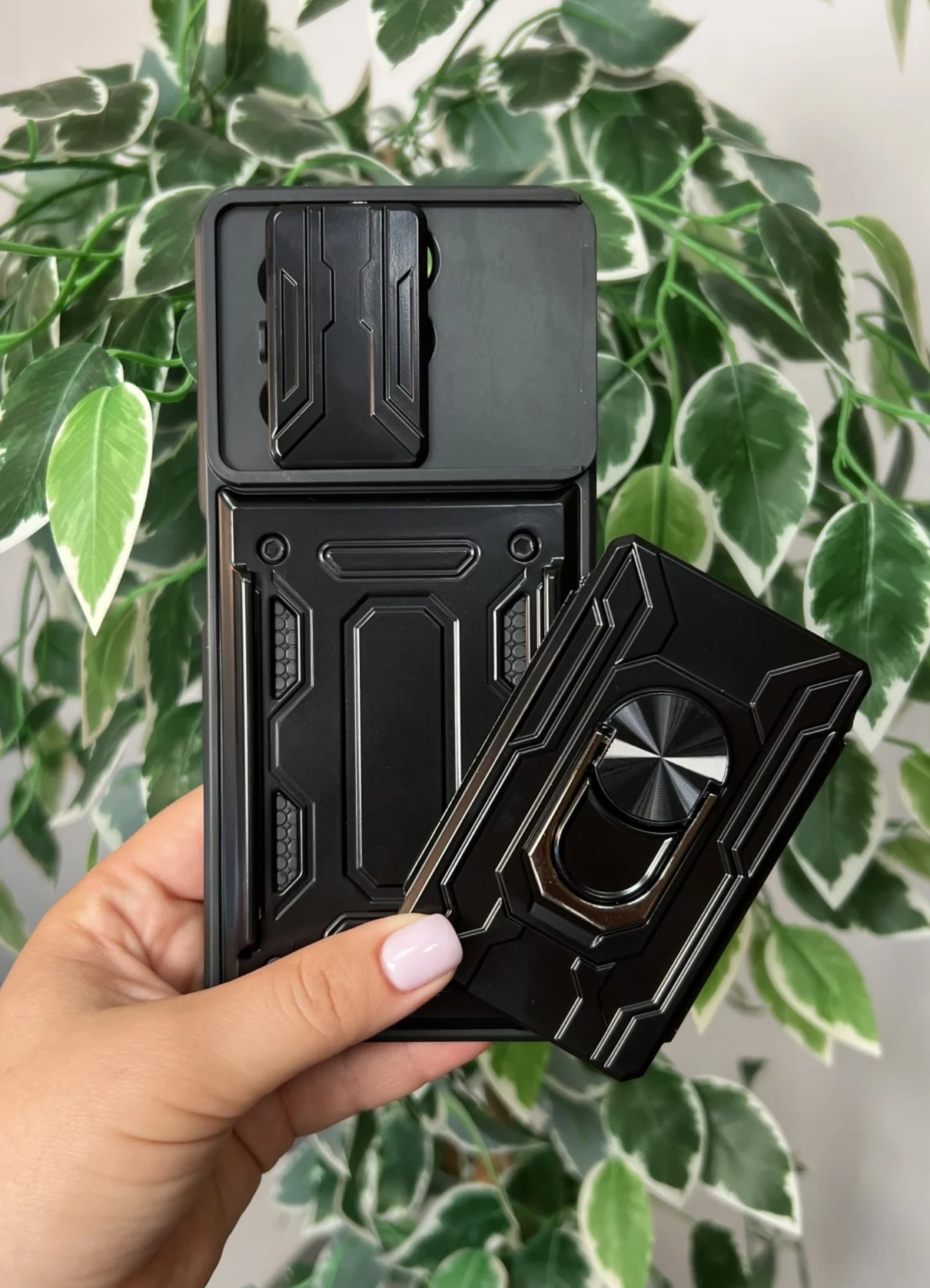 Темно-синий чехол противоударный для Infinix Hot 40 и 40 Pro/Инфиникс Хот 40 и 40 Про с защитой камеры