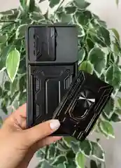 Темно-синий чехол противоударный для Infinix Hot 40 и 40 Pro/Инфиникс Хот 40 и 40 Про с защитой камеры