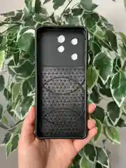 Темно-синий чехол противоударный для Infinix Hot 40 и 40 Pro/Инфиникс Хот 40 и 40 Про с защитой камеры