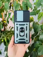Зеленый чехол противоударный для Infinix Hot 40 и 40 Pro/Инфиникс Хот 40 и 40 Про с защитой камеры