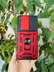 Красный чехол противоударный для Infinix Hot 40 и 40 Pro/Инфиникс Хот 40 и 40 Про с защитой камеры