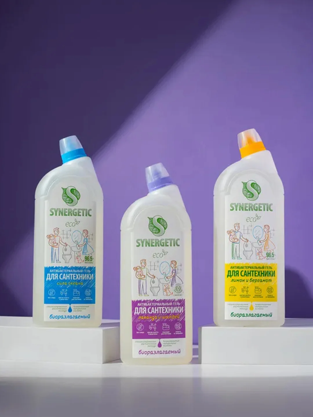 Средство для сантехники SYNERGETIC "Сила океана", 1,5 л