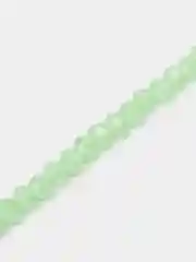 Лесной зеленый стеклянные бусины "Рондели", на нити, 4 мм