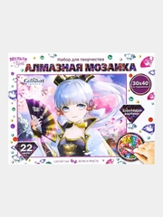 Алмазная мозаика Мульти Арт, с подрамником "Геншин", 30х40 см