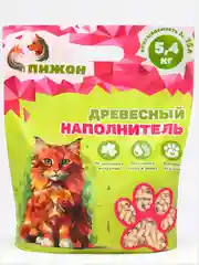 Древесный наполнитель для кошачьего туалета "Пижон"