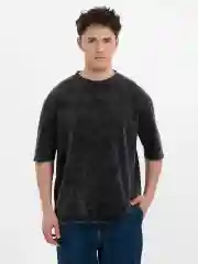 Черный футболка