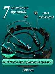 Беспроводные наушники для занятий спортом, Bluetooth гарнитура, шейный ободок