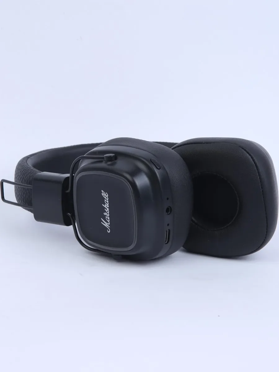 Черный беспроводные полноразмерные наушники, Bluetooth, микрофон,подсветка