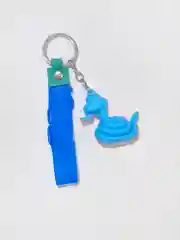 Синий брелок змея отчертенка