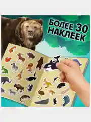 Обучающий набор "Животные нашей планеты" книга, наклейки и пазл