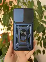 Темно-синий чехол противоударный armors для Samsung A15 4G / Самсунг А15 4G с защитой камеры