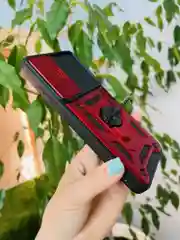 Красный чехол противоударный armors для Samsung A35 5G / Самсунг А35 5G с защитой камеры