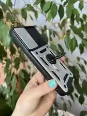 Серебряный чехол противоударный armors для Samsung A35 5G / Самсунг А35 5G с защитой камеры