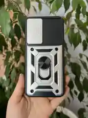 Серебряный чехол противоударный armors для Samsung A35 5G / Самсунг А35 5G с защитой камеры