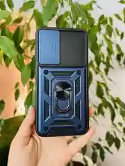 Темно-синий чехол противоударный armors для Samsung A35 5G / Самсунг А35 5G с защитой камеры