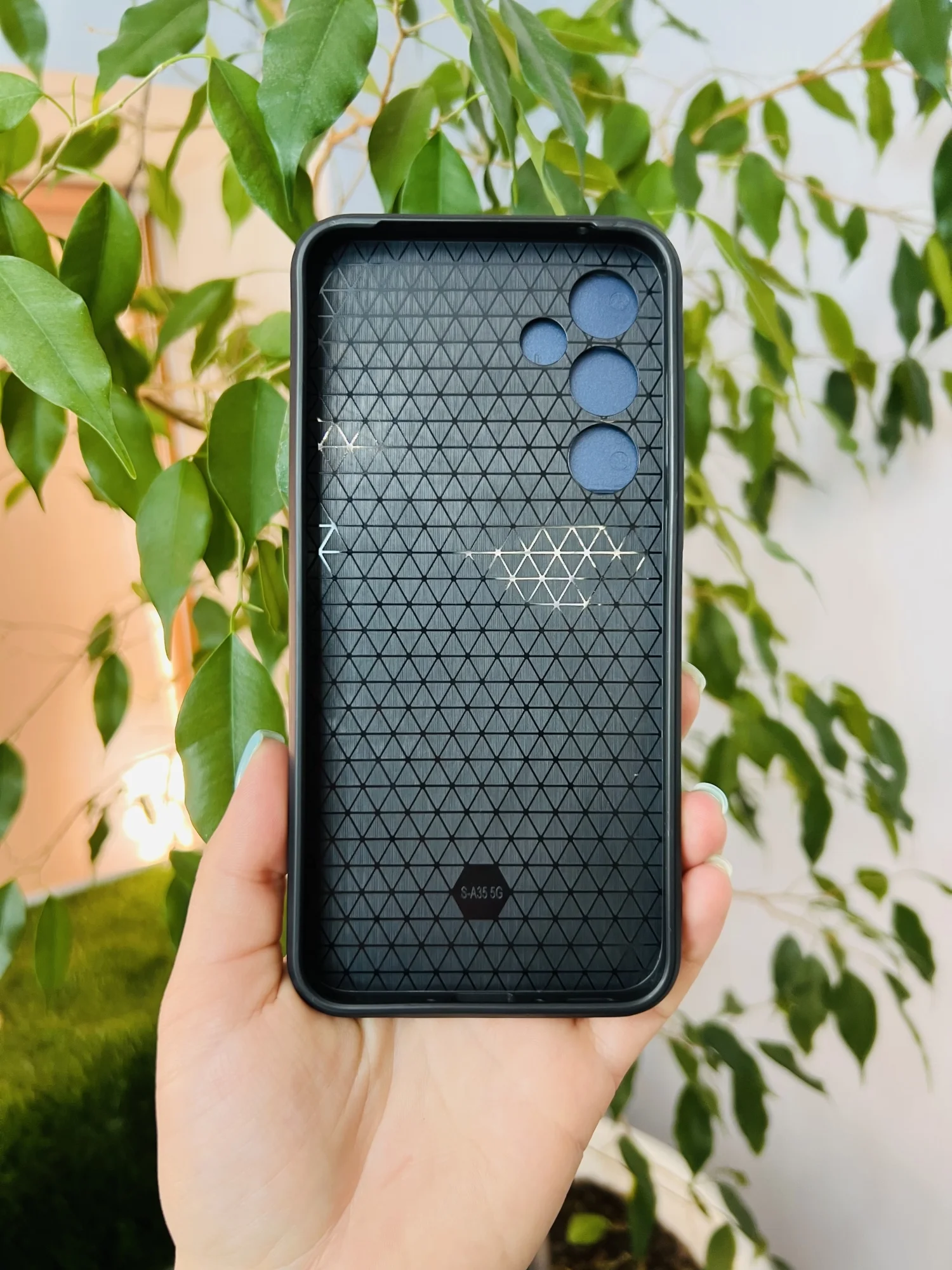 Темно-синий чехол противоударный armors для Samsung A35 5G / Самсунг А35 5G с защитой камеры