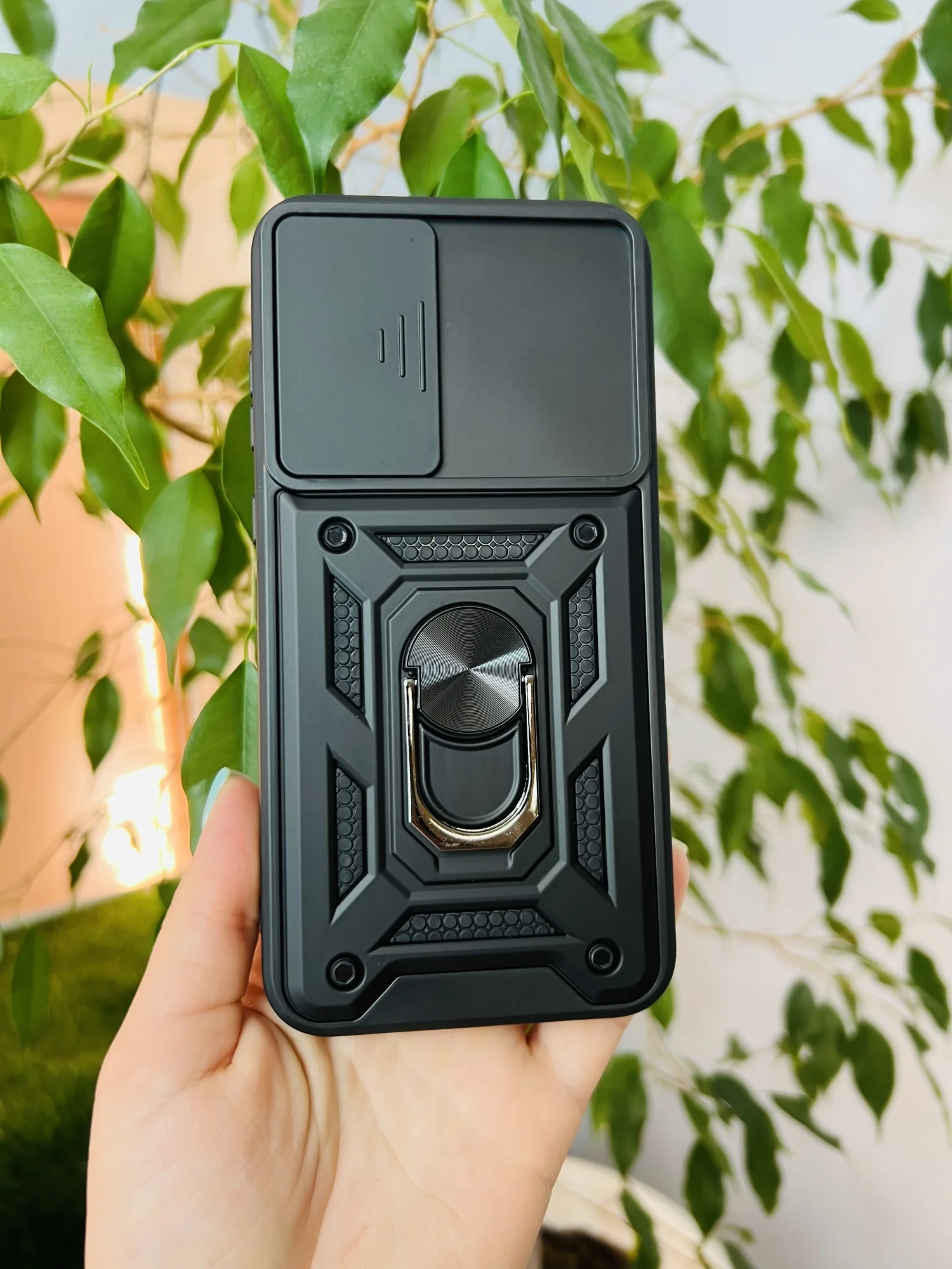 Черный чехол противоударный armors для Samsung A35 5G / Самсунг А35 5G с защитой камеры