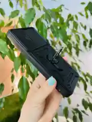 Черный чехол противоударный armors для Samsung A35 5G / Самсунг А35 5G с защитой камеры