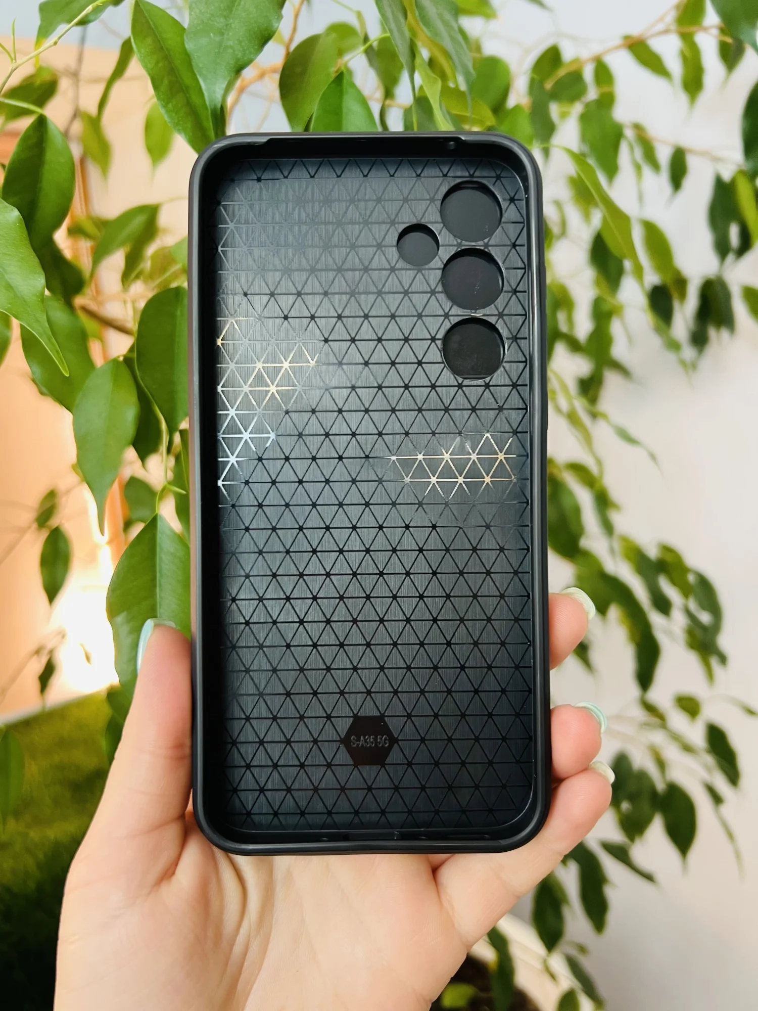 Черный чехол противоударный armors для Samsung A35 5G / Самсунг А35 5G с защитой камеры