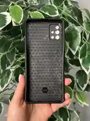 Хром чехол противоударный armors для Samsung A51 / Самсунг А51 с защитой камеры