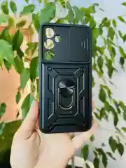 Черный чехол противоударный armors для Samsung A55 5G / Самсунг А55 5G с защитой камеры