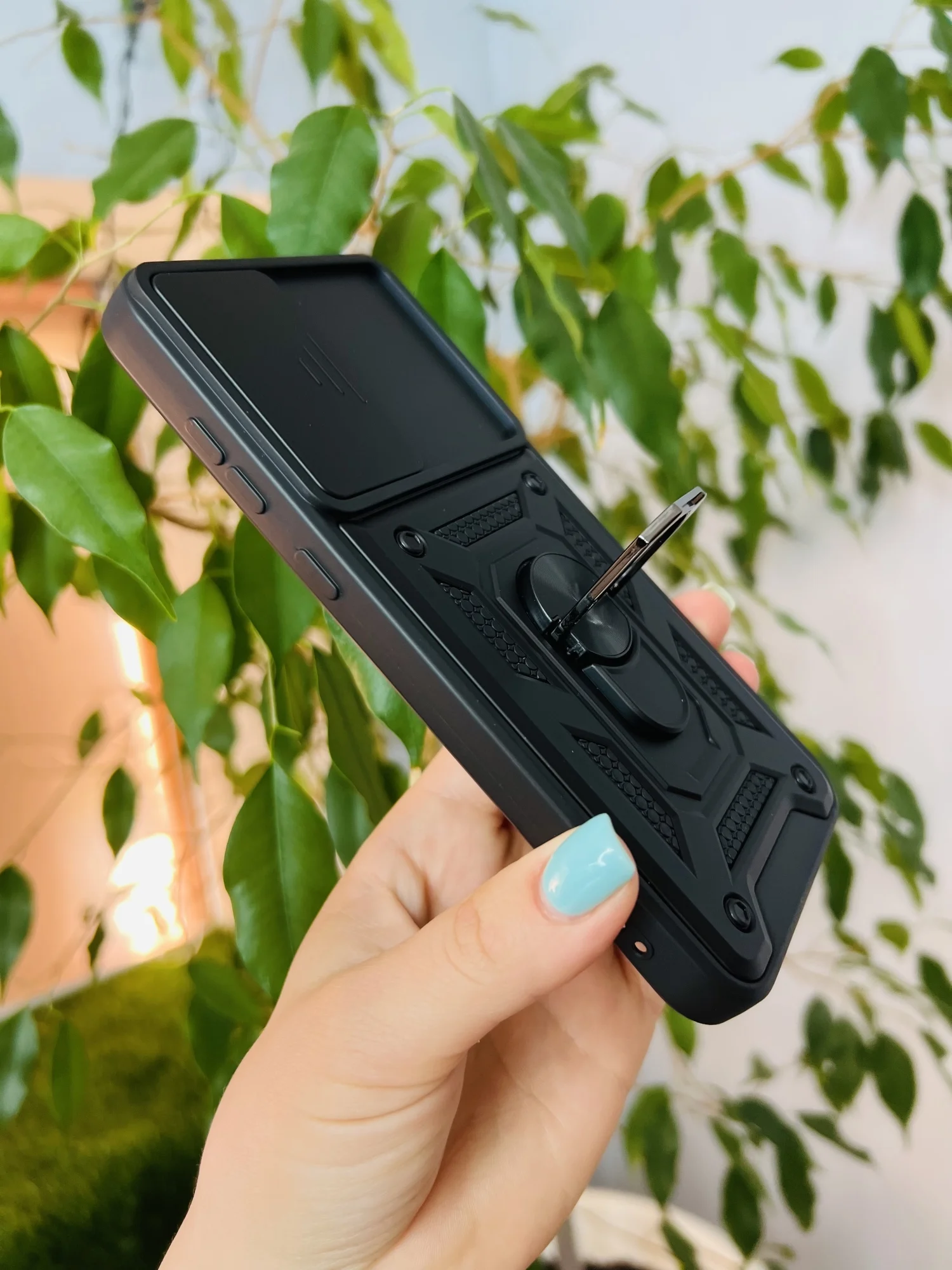 Черный чехол противоударный armors для Samsung A55 5G / Самсунг А55 5G с защитой камеры