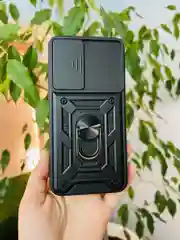 Черный чехол противоударный armors для Samsung A55 5G / Самсунг А55 5G с защитой камеры