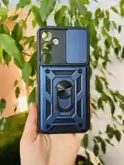 Темно-синий чехол противоударный armors для Samsung A55 5G / Самсунг А55 5G с защитой камеры
