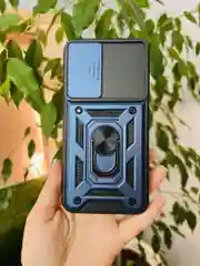 Темно-синий чехол противоударный armors для Samsung A55 5G / Самсунг А55 5G с защитой камеры
