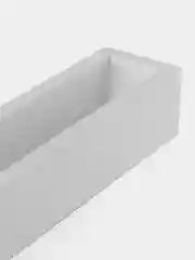 Белый кашпо прямоугольное