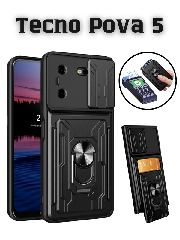 Чехол противоударный armors для Tecno Pova 5 / Техно Пова 5 с защитой камеры