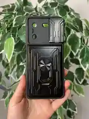 Темно-синий чехол противоударный armors для Tecno Pova 5 / Техно Пова 5 с защитой камеры