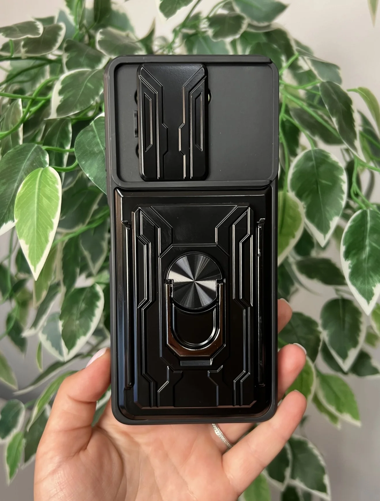 Темно-синий чехол противоударный armors для Tecno Pova 5 / Техно Пова 5 с защитой камеры