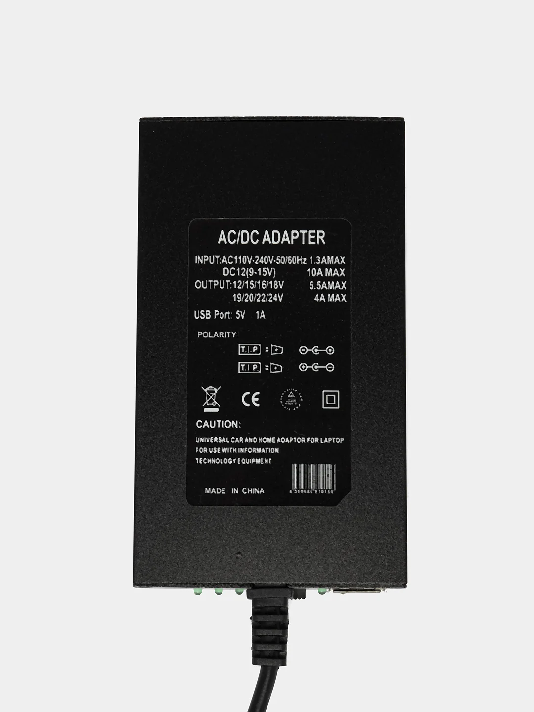 Черный универсальное Зарядное Устройство для ноутбука 100w 8 Pin + Авто Адаптер