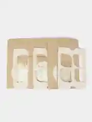 Коробка для 4 капкейков с окном, крафт