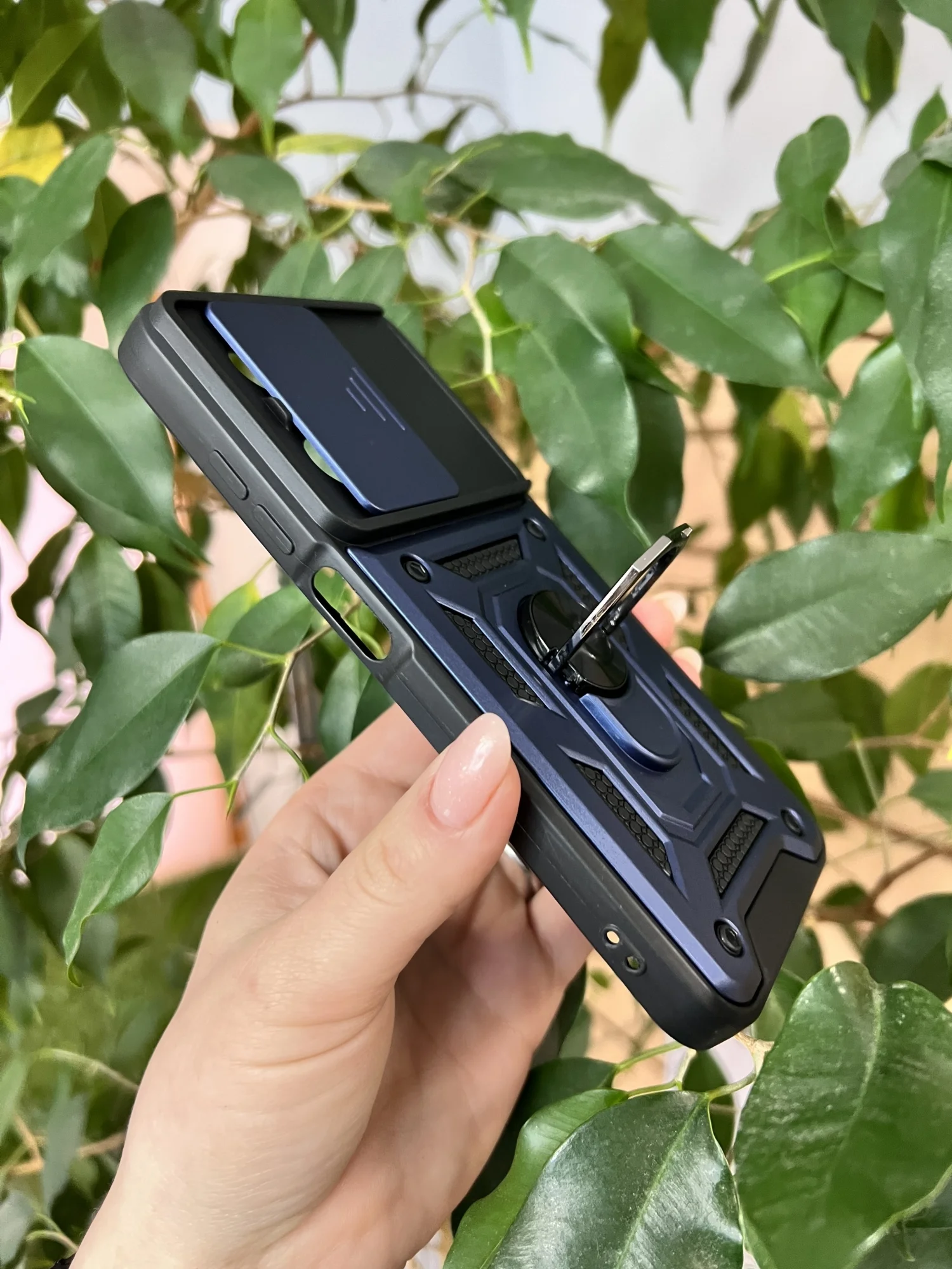 Темно-синий чехол противоударный armors для Tecno Spark GO 2024 и Spark 20 и Spark 20C и Pop 8