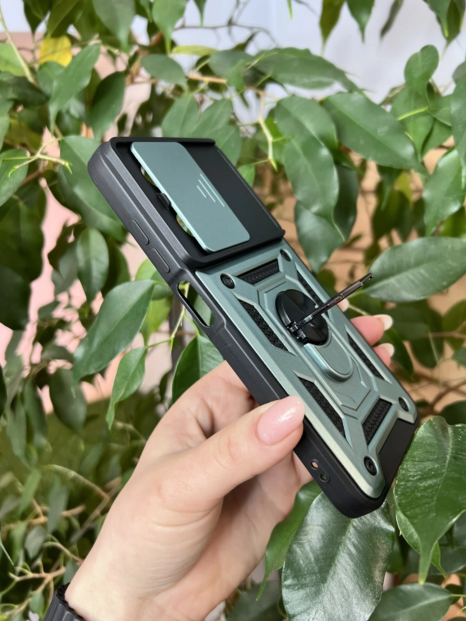 Зеленый чехол противоударный armors для Tecno Spark GO 2024 и Spark 20 и Spark 20C и Pop 8